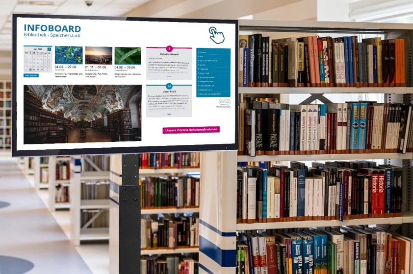 Digital Signage Lösungen für die Bücherei