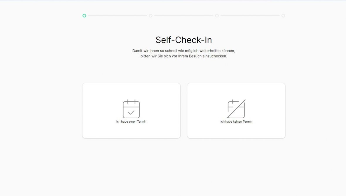 Self Check in für Kiosk Terminals oder Touch Displays
